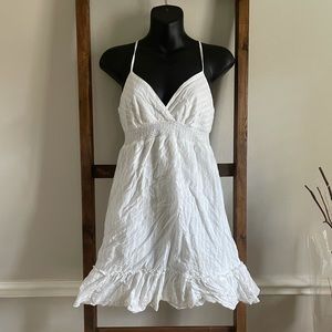 White empire summer dress